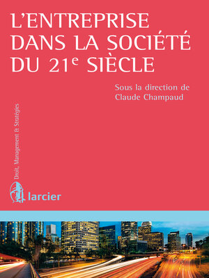 cover image of L'entreprise dans la société du 21e siècle